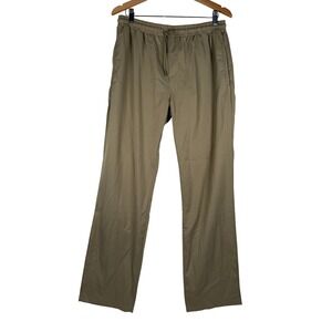 BoohooMAN Trousers Mens L Taupe Straight‎ Elasticated Comfort Stretch BMM28885
